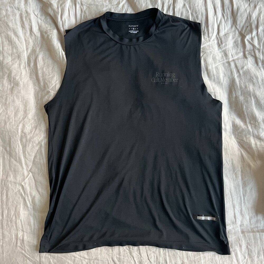 Satisfy Running AuraLite™ Muscle Tee - Size 2 - Black